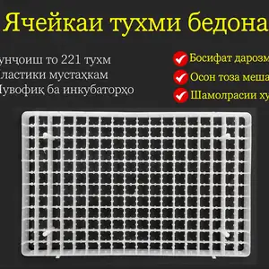 Лоток/Флейка/Ячейкаи 221 бедона барои инкубатор, Душанбе