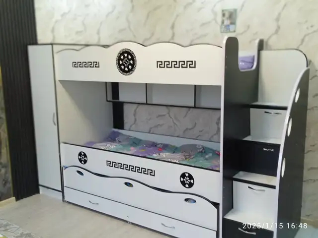 Детская трехъярусная кровать, Худжанд