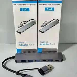 Переходник Type-c Adapter 7in1 USB 3.0, Душанбе