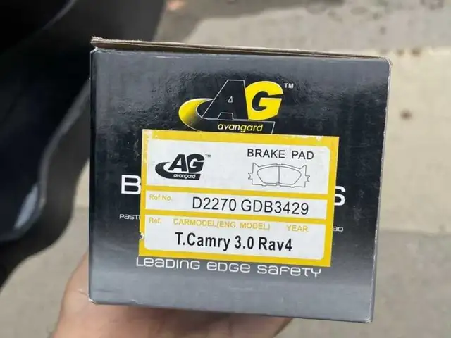 Передние тормозные колодки AG для Toyota Camry 2, Душанбе
