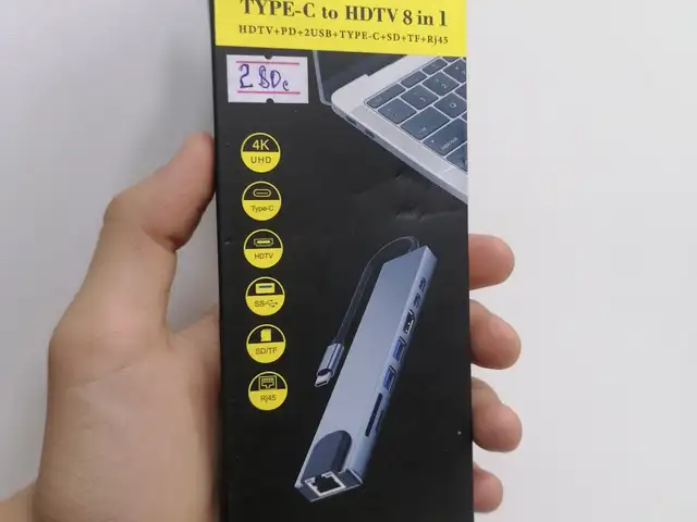Переходник Type-C to HDTV 8в1, Душанбе