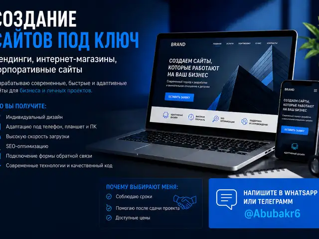 Создание сайтов под ключ | Лендинги, интернет-магазины, корпоративные сайты, Душанбе