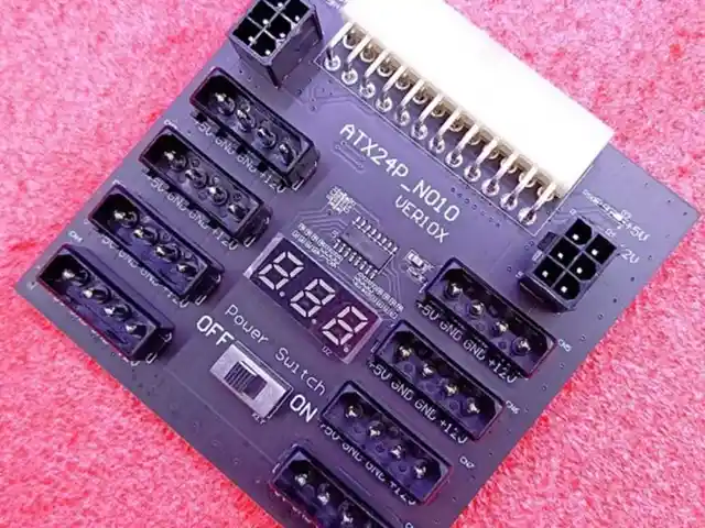 ATX 24Pin плата блока питания с 8 портами 4Pin + 2 порта, Душанбе