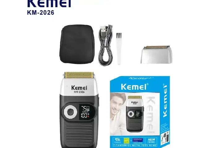Риштароши касбии Kemei KM-2026 Интихоби беҳтарин барои мардон, Душанбе