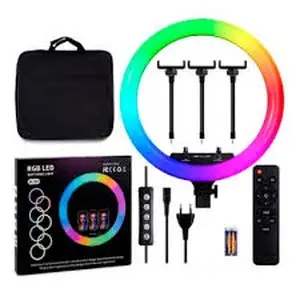 Кольцевая цветная лампа RGB MJ45 см, Душанбе