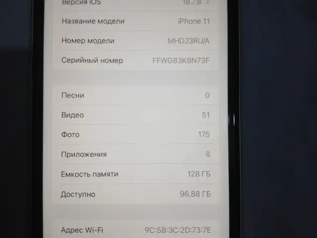 Apple iPhone 11, 128 gb, White, Душанбе