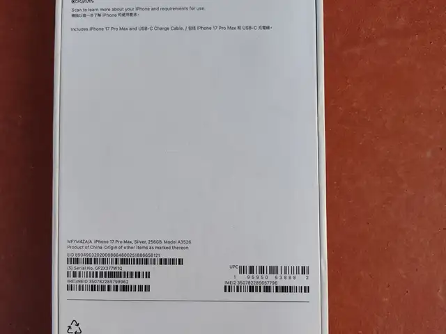 Apple iPhone 17 Pro Max, 256 gb, Silver, Душанбе