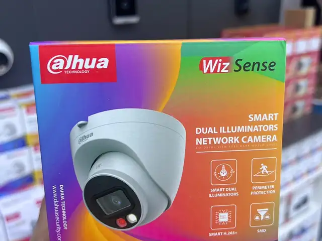 Уличная купольная IP-видеокамера DH-IPC-HDW2249TP-S-IL-0280B Full-color с ИИ 2Мп, Душанбе