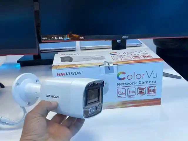 Камера наружная IP Hikivision DS 2CD2047G2 LU Color Vu 4мм 4мп, Худжанд