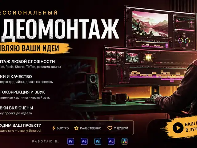 Услуги видеомонтажа и motion design, Душанбе
