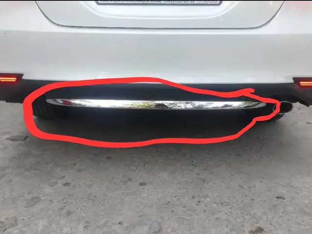 Хром на задний бампер Toyota Camry 6, Душанбе