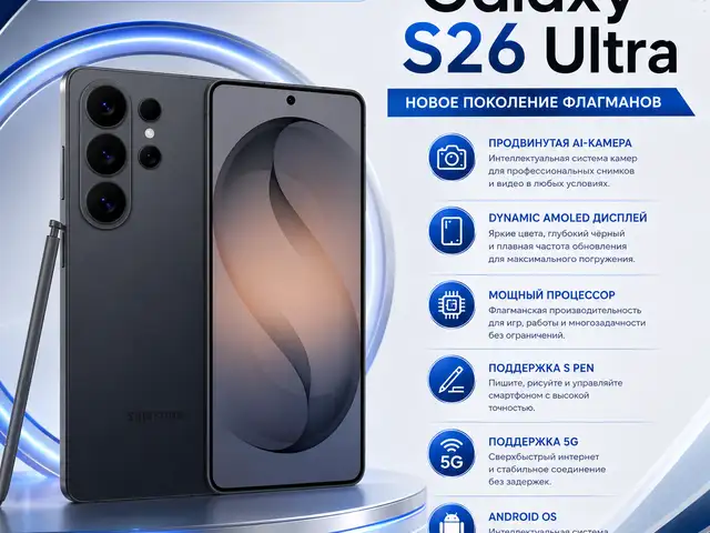 Samsung Galaxy S26 Ultra 12Gb 512Gb 5G S Pen, Душанбе