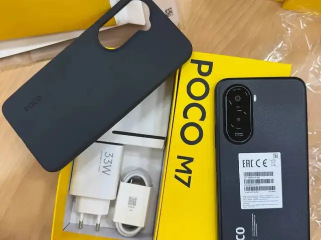 Xiaomi Poco m7 6/128Gb Black, Душанбе
