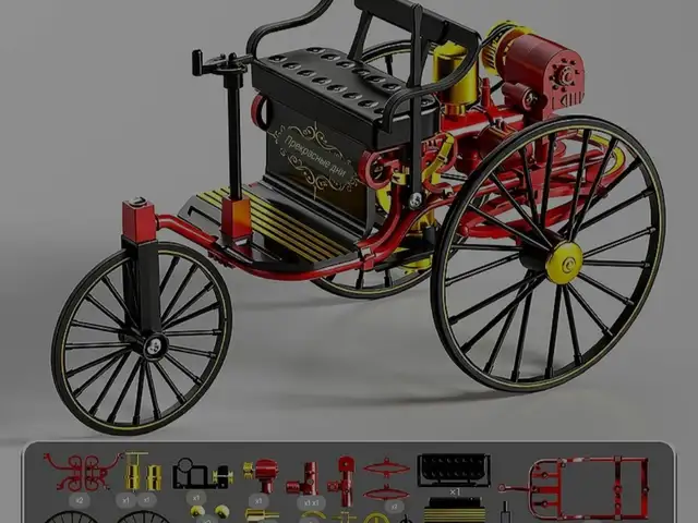 Игрушка Мерседес 1886, Худжанд