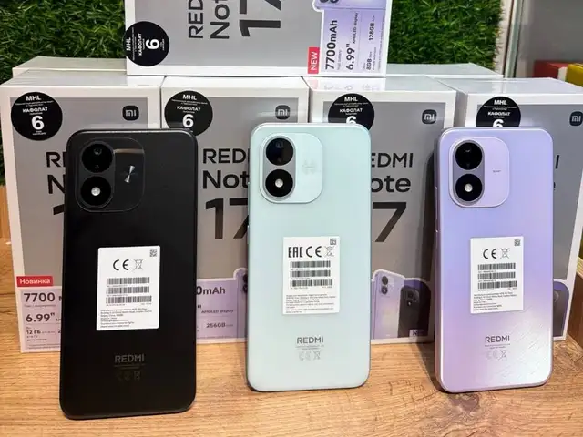 Xiaomi Redmi Note 17 8+4/256Gb black, Душанбе