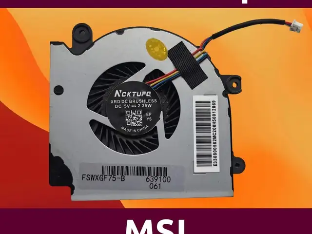 Вентилятор кулер для ноутбука MSI GF75 MS17 CPU GPU, Душанбе