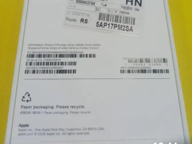 Apple iPhone 17 Pro Max, 512 gb, Silver, Душанбе