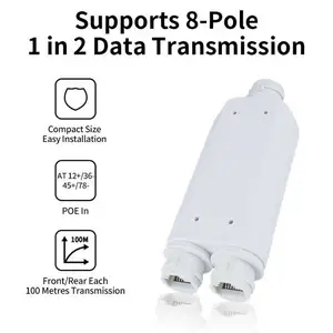 2 портовый водонепроницаемый POE ретранслятор IP66, Хуҷанд