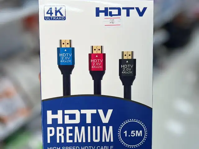 Черный ПВХ-кабель HDMI премиум-класса 4K x 2K UHD 1,5 метра, Душанбе