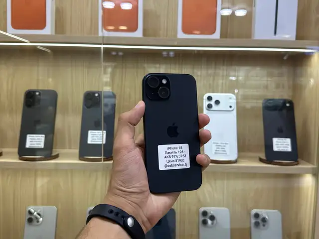 Apple iPhone 15, 128 gb, Black, Хуҷанд