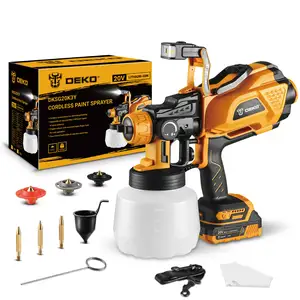 Краскопульт аккумуляторный 20V DEKO DKSG20K3Y-S1 с фонариком 1200мл, Душанбе