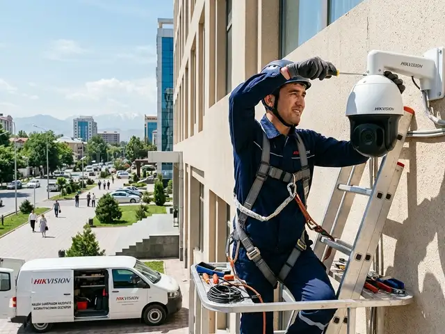 Насби Хаманамуди камерахои назорати Hikvision, Душанбе
