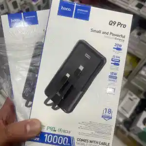 Портативный аккумулятор Hoco Q9 Pro чёрный 10000 мА, Душанбе