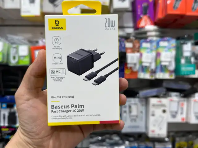 Зарядное устройство BASEUS 20W с кабелем C to C, Душанбе