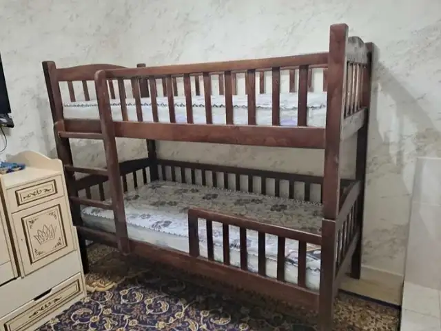 Кровать двухъярусная с медицинским матрасом, Душанбе