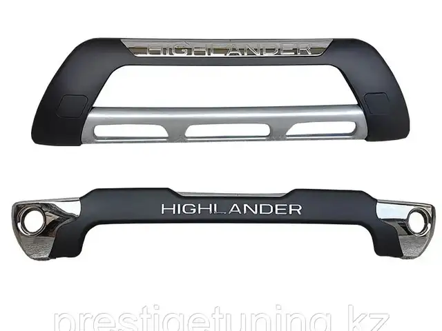 Защитные накладки на бампера Toyota Highlander 2007-2010, Душанбе