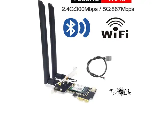 Wi-Fi 5G Bluetooth приёмник 867 Мбит/с INTEL сетевая карта, Душанбе