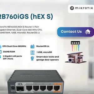 Коммутатор MikroTik Hex S RB760iGS, Хуҷанд