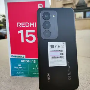 Xiaomi Redmi 15 8+8/256Gb Black, Душанбе