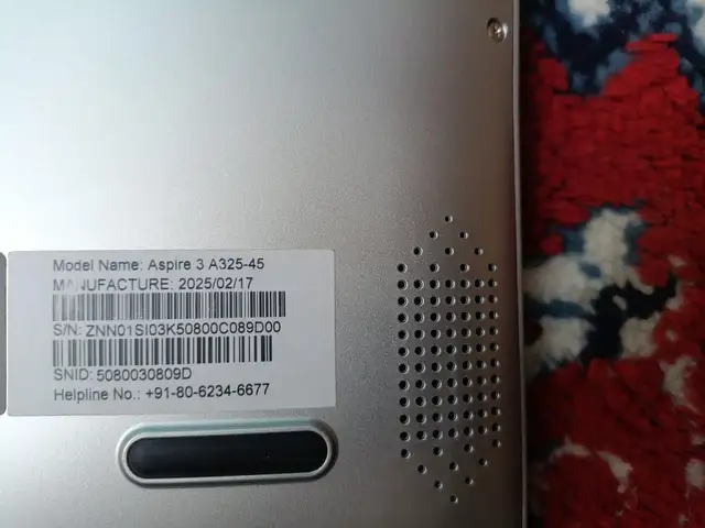 Ноутбук Acer Aspire 3 A325-45, 8GB RAM, SSD 256GB, Бохтар (Курғон-Теппа)