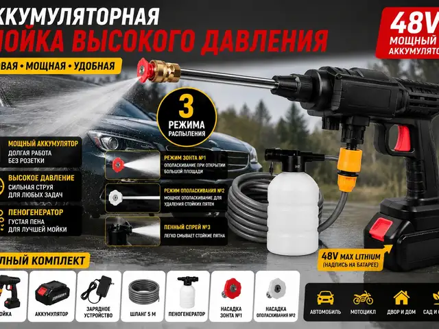 Аккумуляторная мойка высокого давления, Хуҷанд