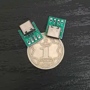 Гнездо Type-C мама на плате, вых. 4-pins, Душанбе