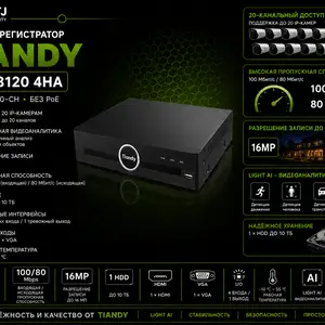 Сетевой видеорегистратор TC-R3120 4HA, Худжанд