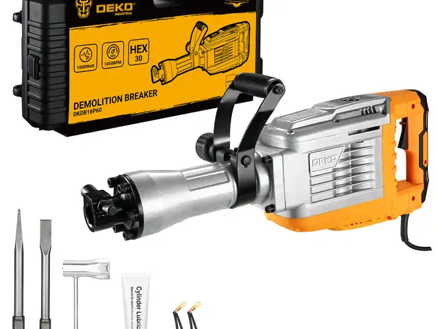 Молоток отбойний в кейсе 1600W DEKO DKDB16P60 60J 3 деталей, Душанбе