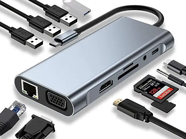 Переходник Hub Usb 3.0 - HDMI Type C, Душанбе