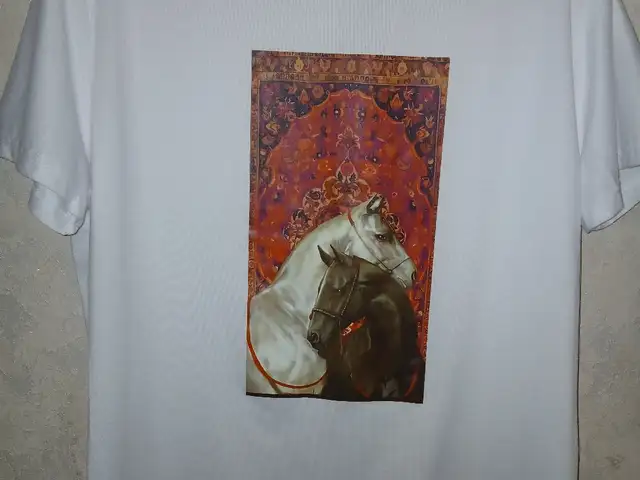 Футболка с картинкой кони, Душанбе