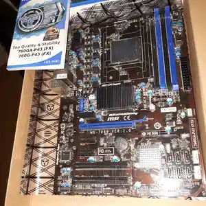 Материнская плата MSI-760GA-P43 FX на запчасти или восстановление, Душанбе