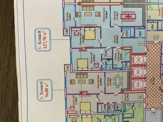 2-комн. квартира, 17 этаж, 76 м², 91мкр, Душанбе