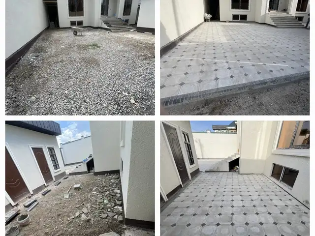 Укладка тротуарной плитки, Душанбе