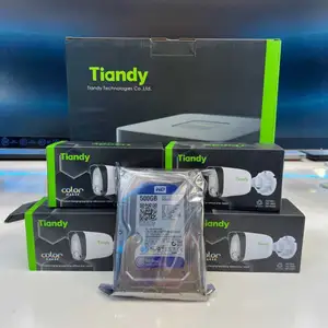 Комплект камеры IP Tiandy 4 шт цветной и звуковой, Худжанд