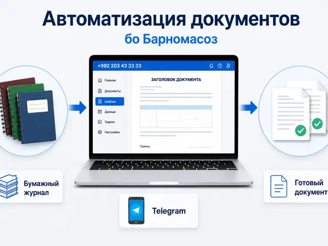 Автоматизация документооборота и интеграция, Душанбе