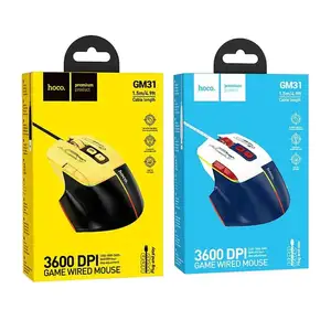 Игровая мышь Hoco 3600 DPI проводная, USB-A оптическая мышь, Душанбе