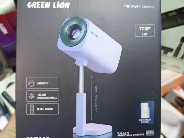 Проектор Green Lion Nova Portable Smart Projector, белый, Душанбе