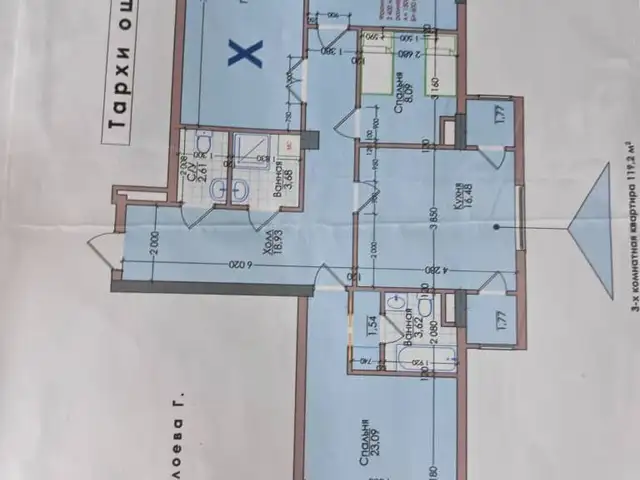 3-комн. квартира, 6 этаж, 120 м², Шохмансур, Душанбе