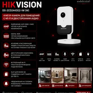 Камера внутренняя IP Hikvision DS-2CD2443G2-IW W, Хуҷанд