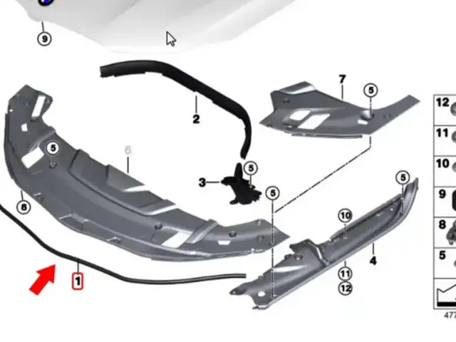 Уплотнитель капота для BMW G30, Худжанд